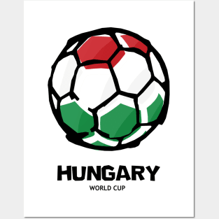 Hungary Football Country Flag Posters and Art